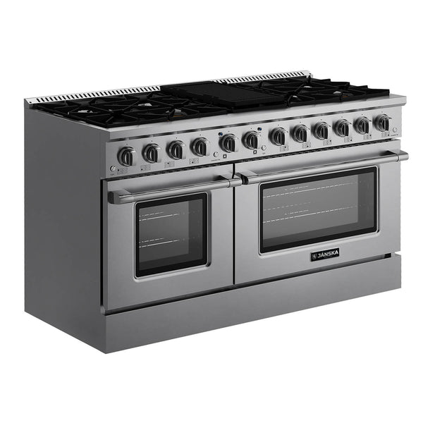 JANSKA 60 Inch Professional 10-Burner Gas Range
