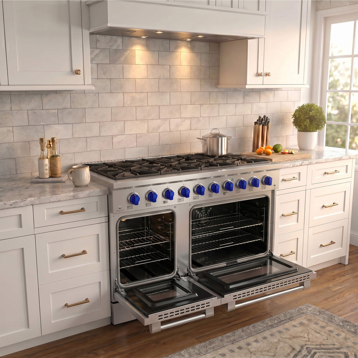 JANSKA 48 Inch 8-Burner LP Gas Range