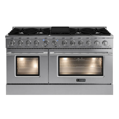 JANSKA 60 Inch Professional 10-Burner Gas Range