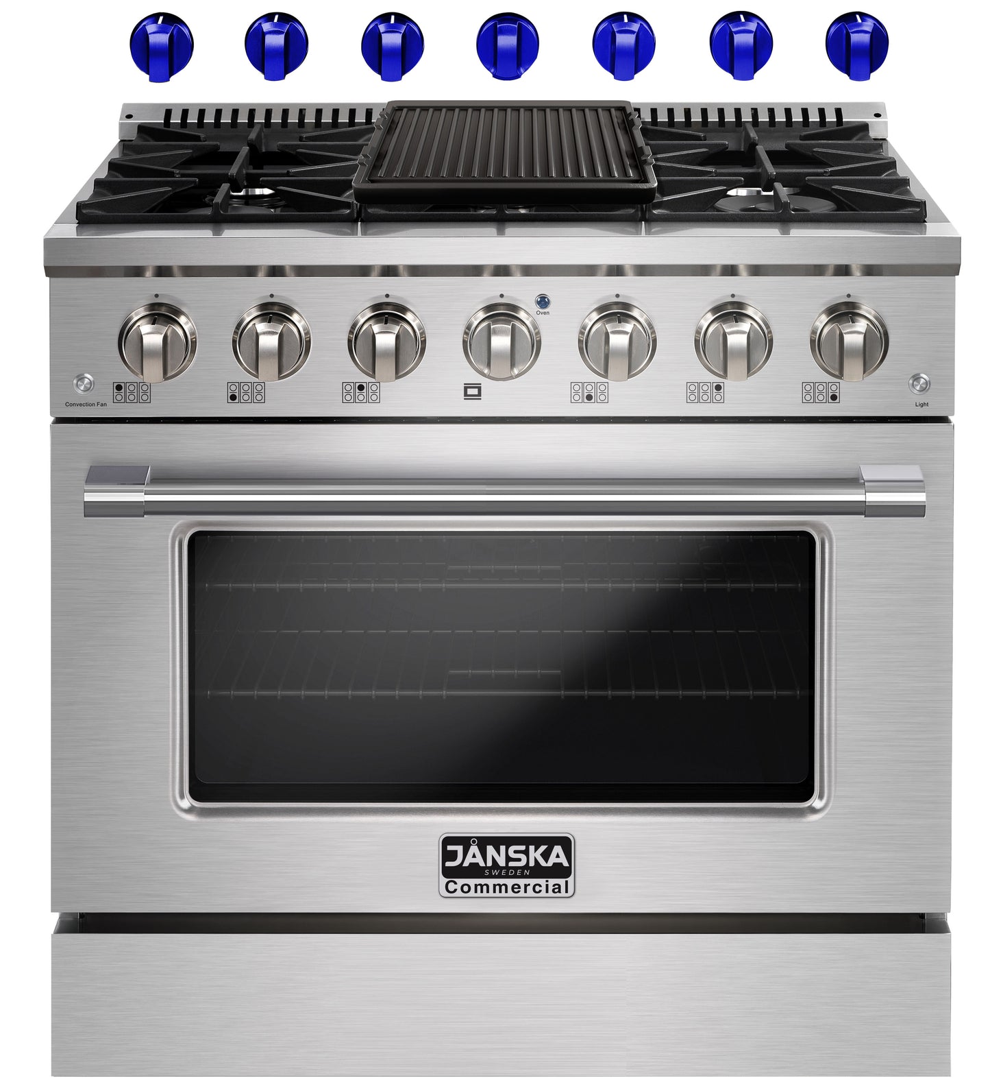 JANSKA 36 Inch Professional 6-Burner Gas Range