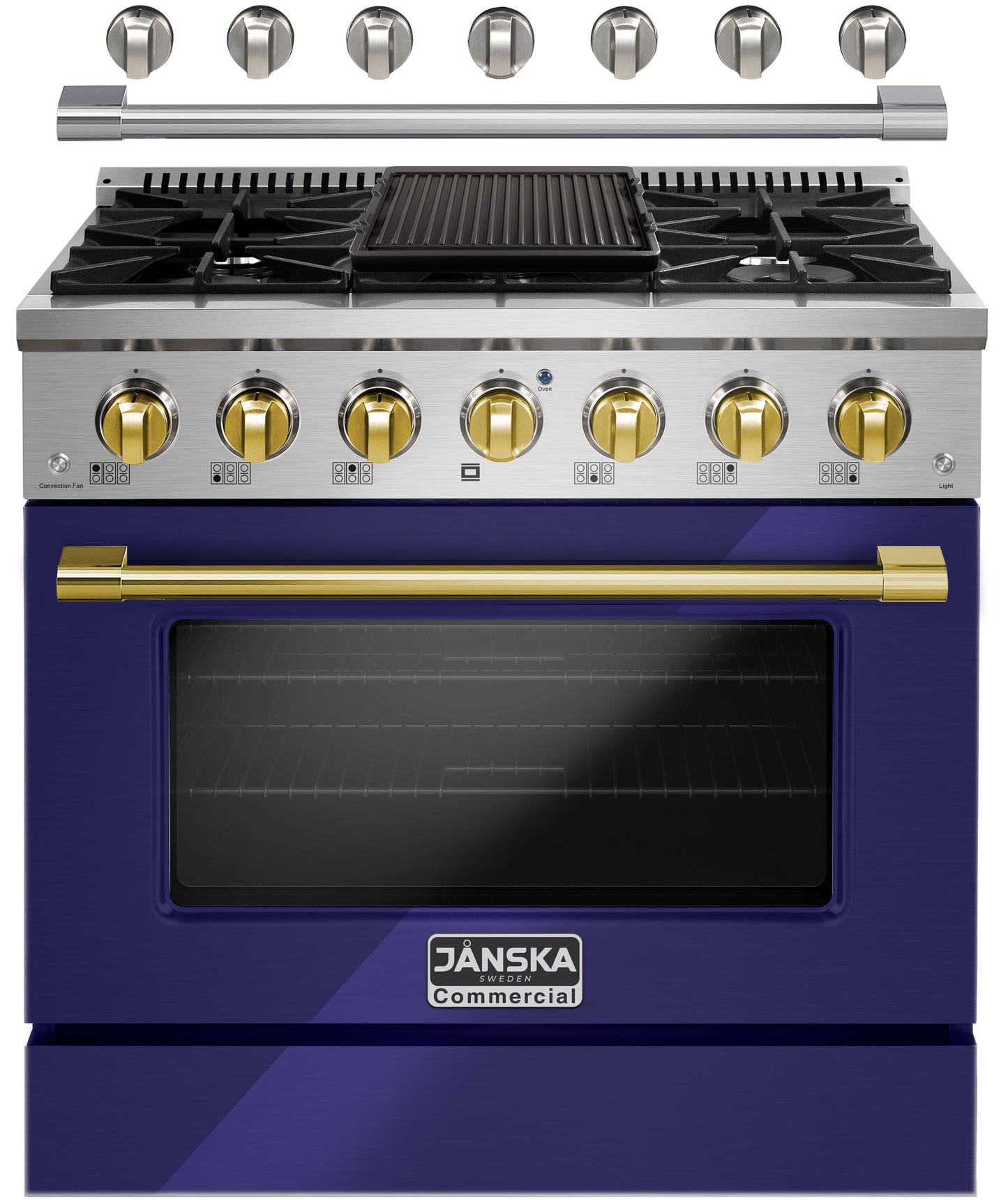 JANSKA 36 Inch Professional 6-Burner Gas Range