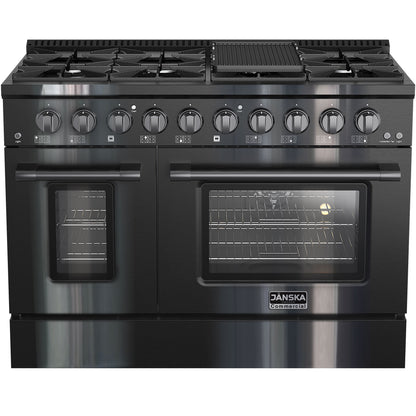 JANSKA 48 Inch Professional 8-Burner Gas Range