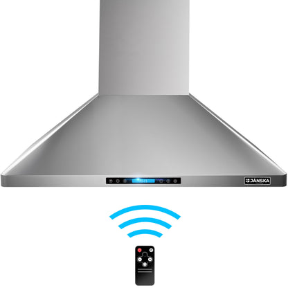 JANSKA 48 Inch Wall Mount Range Hood 1300 CFM