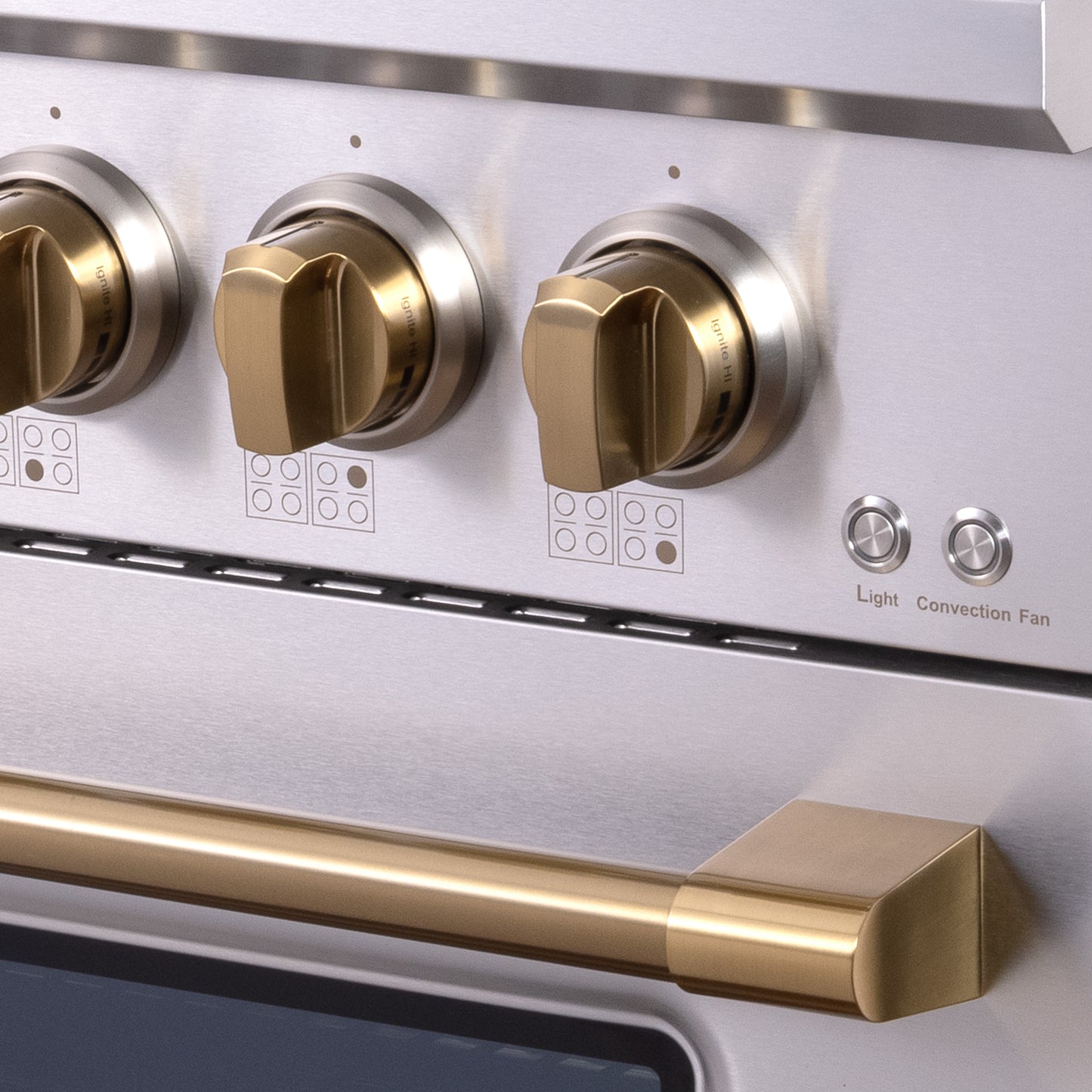 JANSKA 48 Inch Professional 8-Burner Dual Fuel Range