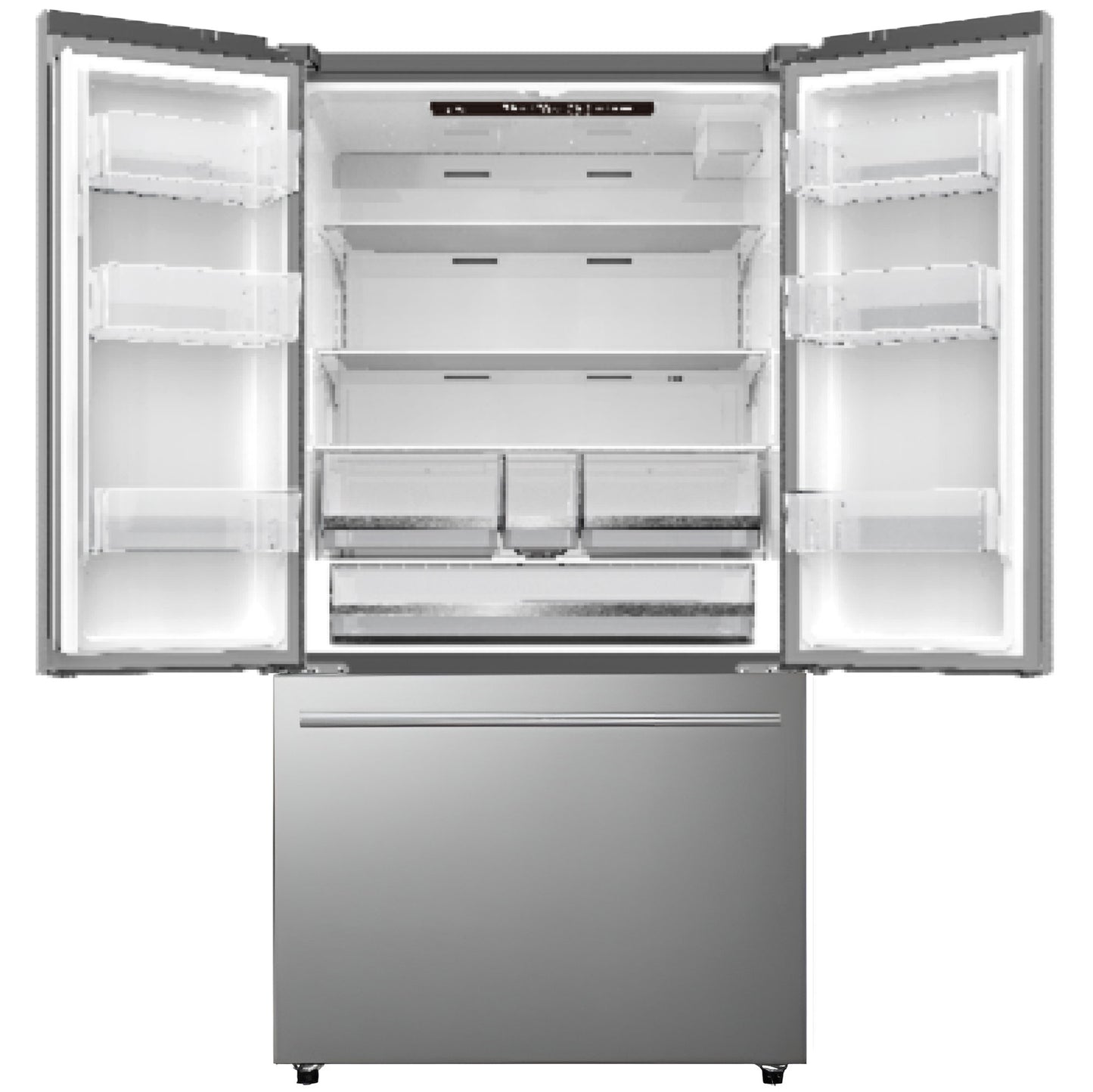 French Door Refrigerator Freezer with Water Dispenser – Stainless Steel