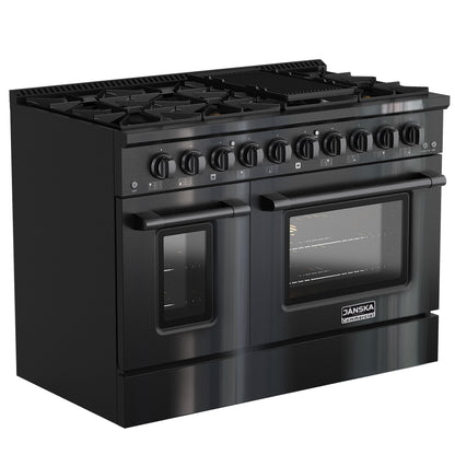 JANSKA 48 Inch Professional 8-Burner Gas Range