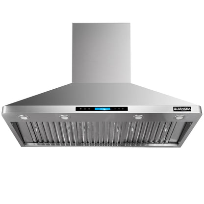 JANSKA 48 Inch Wall Mount Range Hood 1300 CFM
