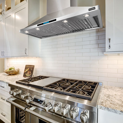 JANSKA 48 Inch Wall Mount Range Hood 1300 CFM