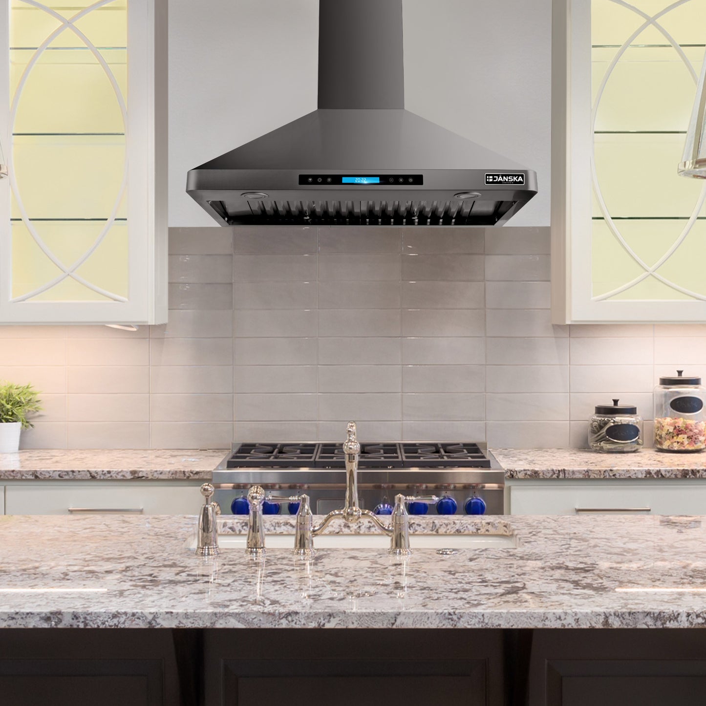 JANSKA 36 Inch Wall Mount Range Hood 870 CFM