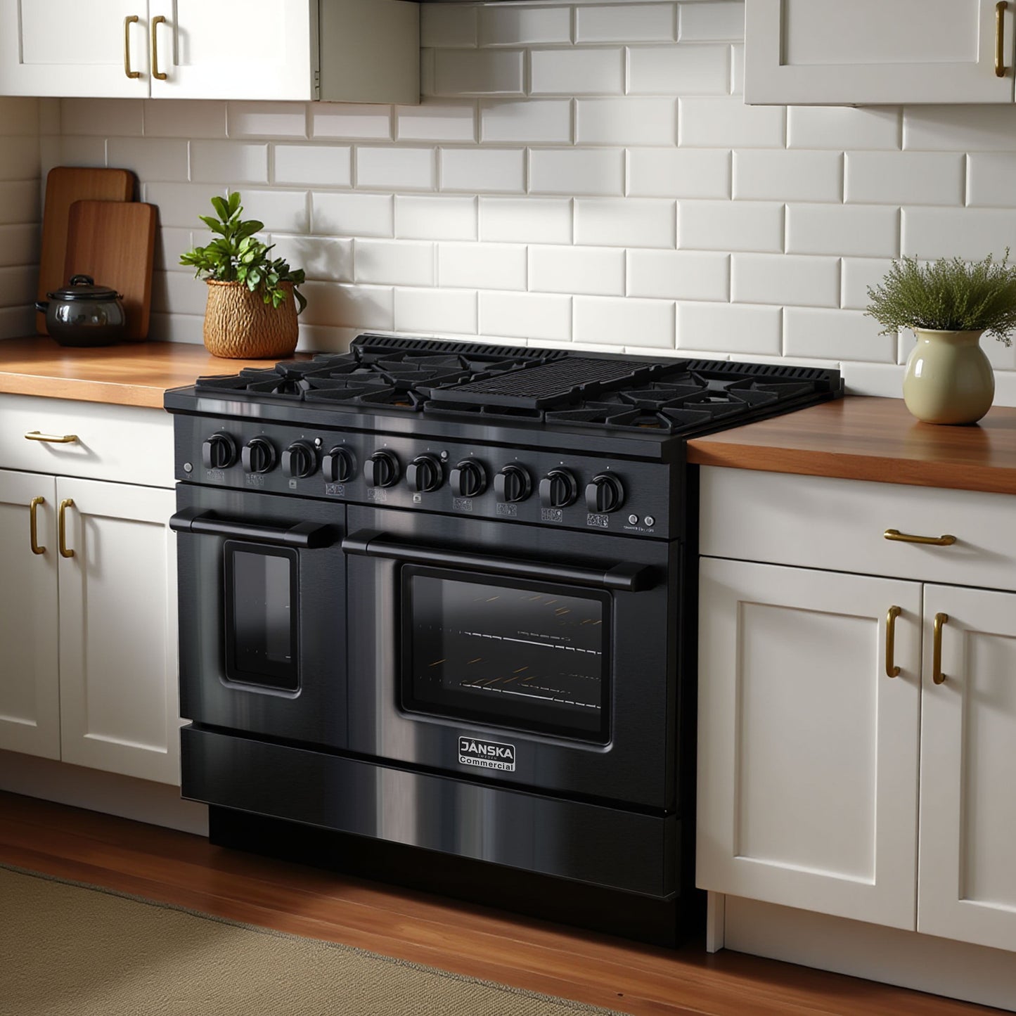 JANSKA 48 Inch Professional 8-Burner Gas Range