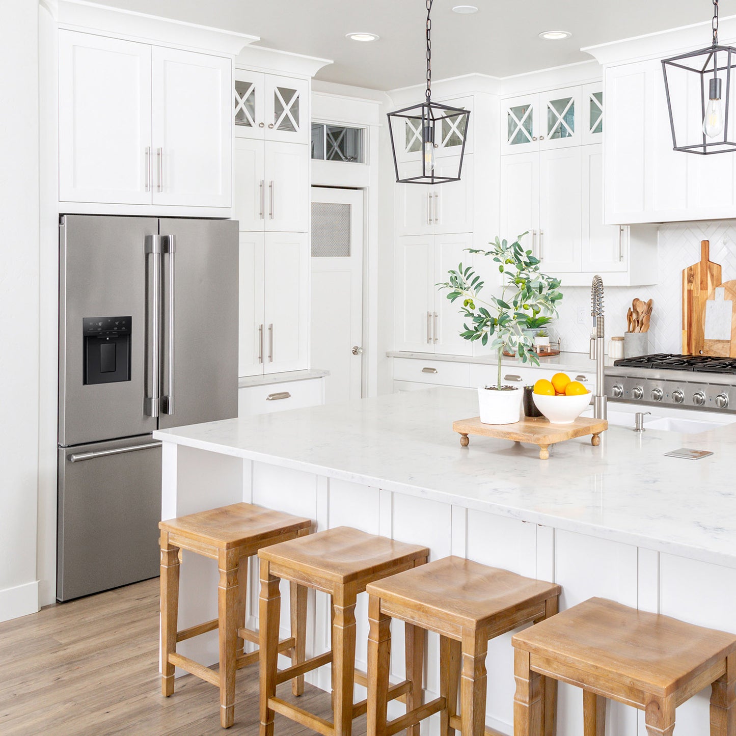 French Door Refrigerator Freezer with Ice & Water Dispenser – Stainless Steel