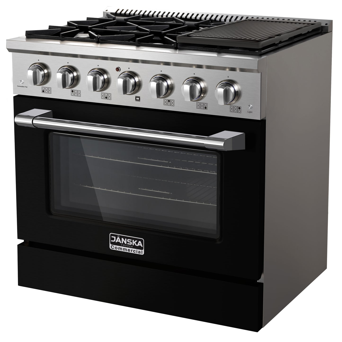 JANSKA 36 Inch Professional 6-Burner Gas Range
