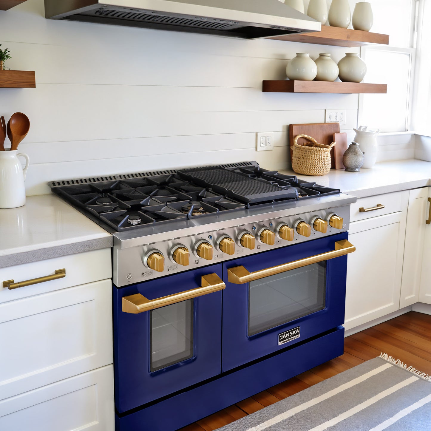 JANSKA 48 Inch Professional 8-Burner Gas Range