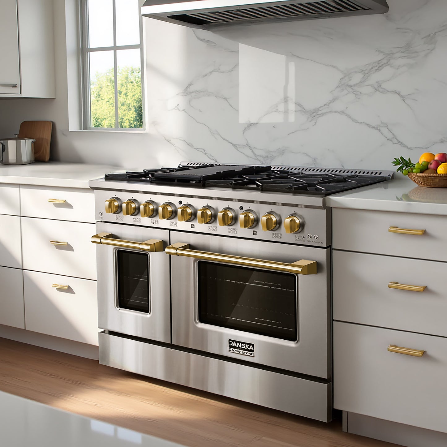 JANSKA 48 Inch Professional 8-Burner Gas Range