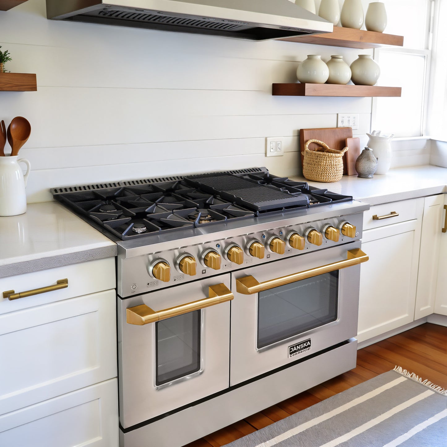 JANSKA 48 Inch Professional 8-Burner Gas Range