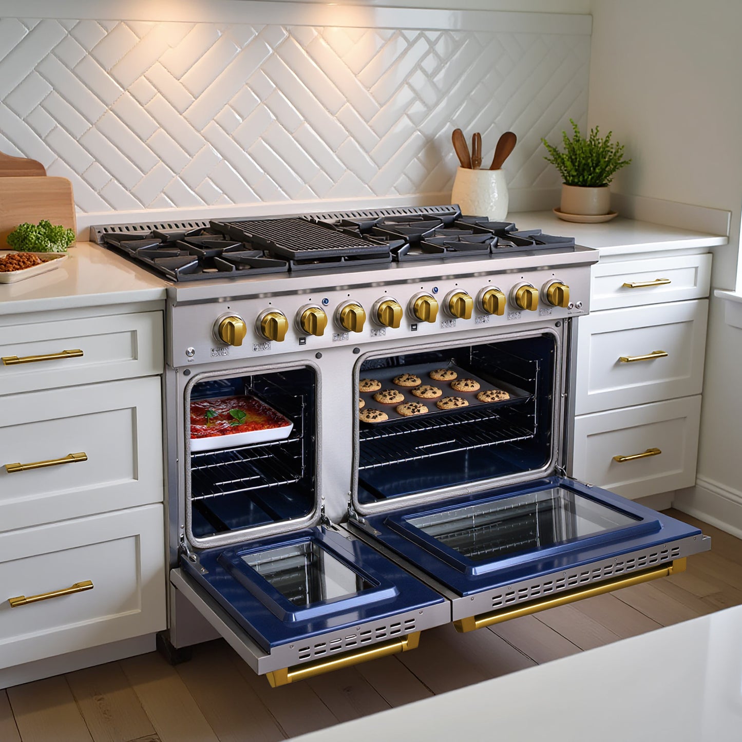 JANSKA 48 Inch Professional 8-Burner Gas Range