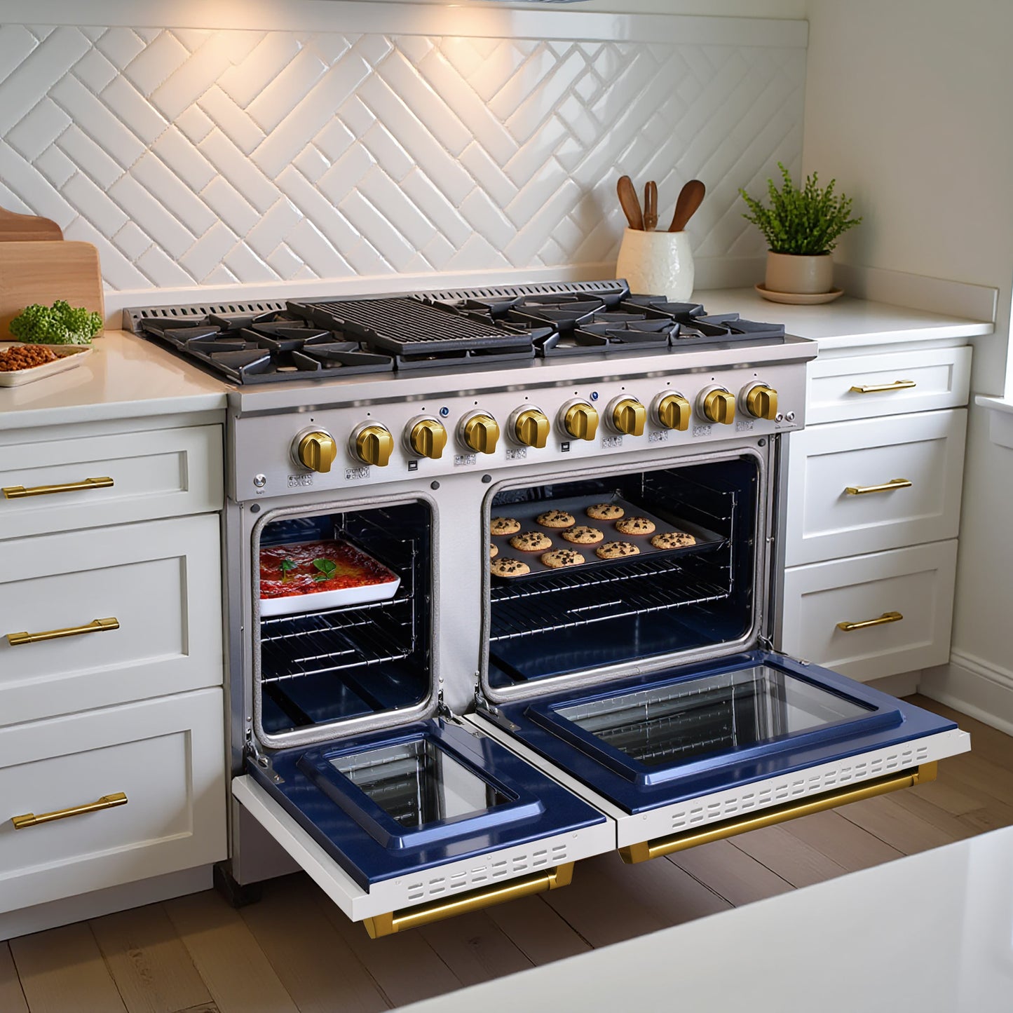 JANSKA 48 Inch Professional 8-Burner Gas Range