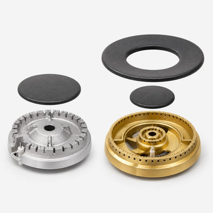 Gas Range Burner Heads & Caps Set
