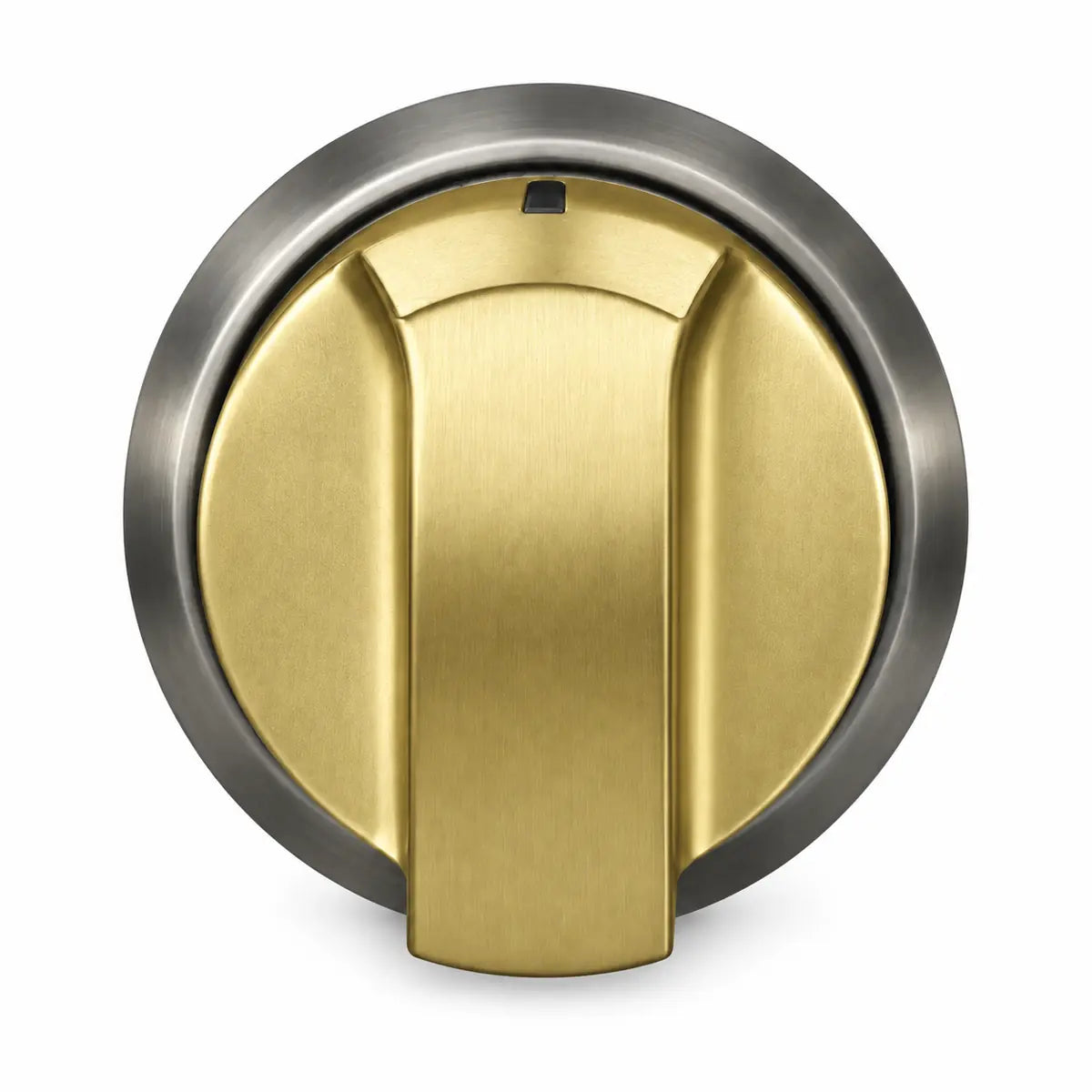Janska golden knob on a white background. 