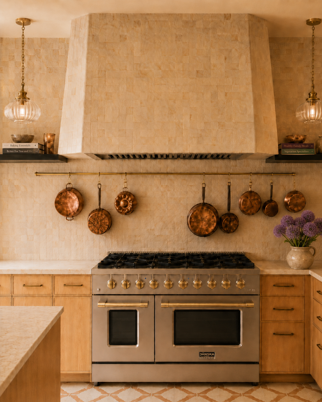 JANSKA 48 Inch Professional 8-Burner Gas Range
