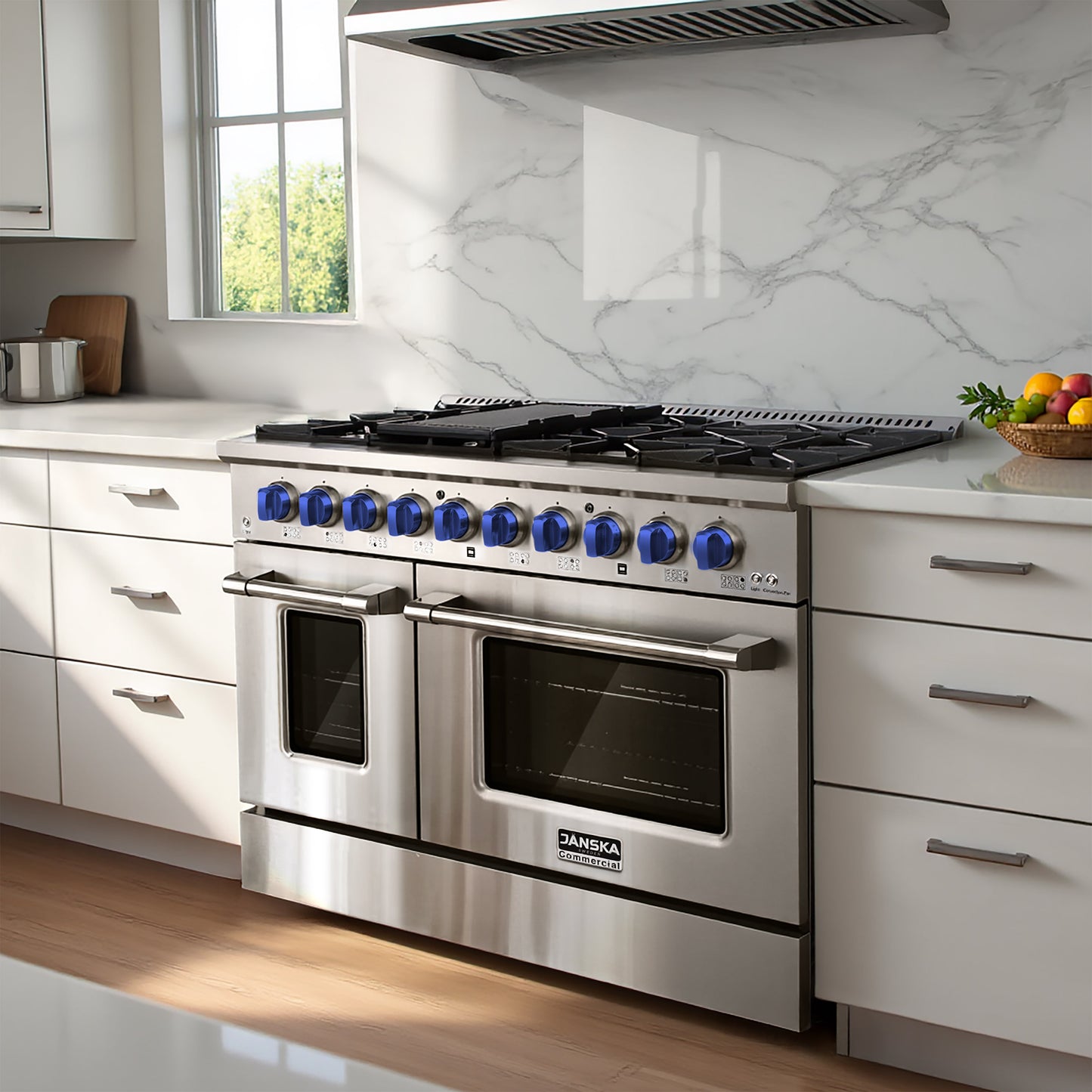 JANSKA 48 Inch Professional 8-Burner Gas Range