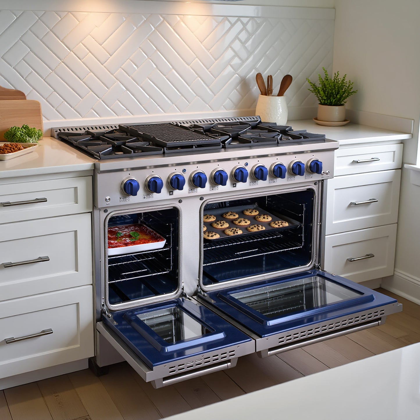 JANSKA 48 Inch Professional 8-Burner Gas Range