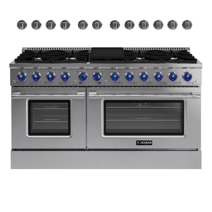 JANSKA 60 Inch Professional 10-Burner Gas Range