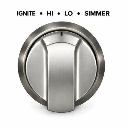 Janska silver knob on a white background. 