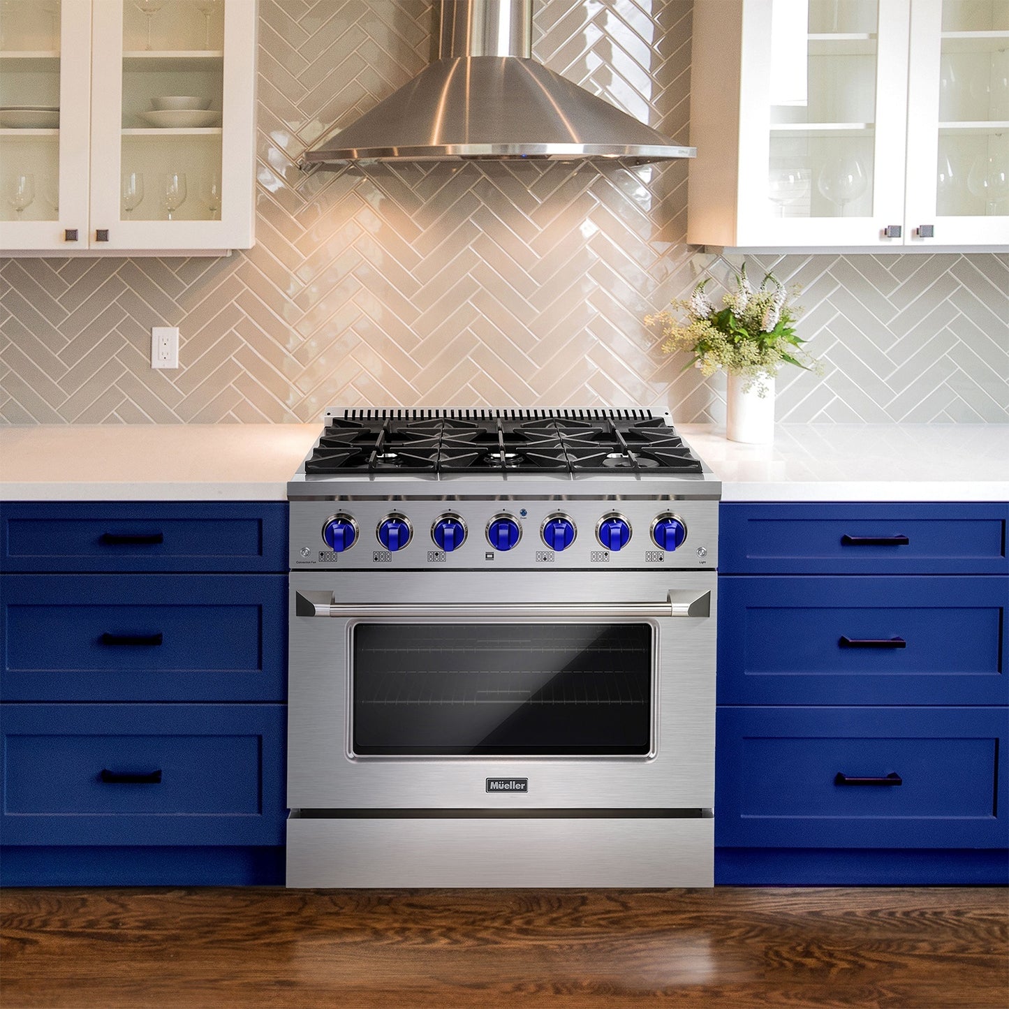 Mueller by JANSKA Professional Series 36 Inch Freestanding Gas Range